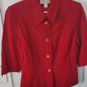 Red Peplum jacket